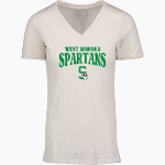 WEST MONONA HIGH SCHOOL SPARTANS <span class="pdp-name-mascot">WEST MONONA SPARTANS</span> MV Sport Women's Vera Ringspun Slub V-Neck Tee Front Thumbnail
