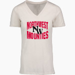 Northwest Mounties <span class="pdp-name-mascot">Northwest Mounties</span> MV Sport Women's Vera Ringspun Slub V-Neck Tee Front Thumbnail