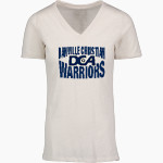 DANVILLE CHRISTIAN ACADEMY WARRIORS <span class="pdp-name-mascot">DANVILLE CHRISTIAN WARRIORS</span> MV Sport Women's Vera Ringspun Slub V-Neck Tee Front Thumbnail