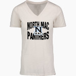 NORTH MAC HIGH SCHOOL PANTHERS <span class="pdp-name-mascot">NORTH MAC PANTHERS</span> MV Sport Women's Vera Ringspun Slub V-Neck Tee Front Thumbnail