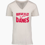 Fountain Valley Danes <span class="pdp-name-mascot">Fountain Valley Danes</span> MV Sport Women's Vera Ringspun Slub V-Neck Tee Front Thumbnail