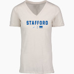 STAFFORD HIGH SCHOOL INDIANS <span class="pdp-name-mascot">STAFFORD INDIANS</span> MV Sport Women's Vera Ringspun Slub V-Neck Tee Front Thumbnail