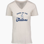 Slade Stallions <span class="pdp-name-mascot">Slade Stallions</span> MV Sport Women's Vera Ringspun Slub V-Neck Tee Front Thumbnail