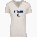 Northshore Titans Online Store <span class="pdp-name-mascot">Northshore Titans</span> MV Sport Women's Vera Ringspun Slub V-Neck Tee Front Thumbnail