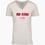 San Francisco University High School <span class="pdp-name-mascot">San Francisco University High School Red Devils</span> MV Sport Women's Vera Ringspun Slub V-Neck Tee Front Thumbnail