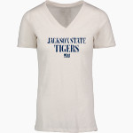 Jackson State Tigers <span class="pdp-name-mascot">Jackson State Tigers</span> MV Sport Women's Vera Ringspun Slub V-Neck Tee Front Thumbnail