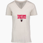 CARNEGIE MELLON UNIVERSITY TARTANS <span class="pdp-name-mascot">Carnegie Mellon Tartans</span> MV Sport Women's Vera Ringspun Slub V-Neck Tee Front Thumbnail
