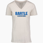 BARTLE Dolphins <span class="pdp-name-mascot">BARTLE ELEMENTARY SCHOOL Dolphins</span> MV Sport Women's Vera Ringspun Slub V-Neck Tee Front Thumbnail