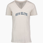 814 Elite 814 Elite <span class="pdp-name-mascot">814 Elite</span> MV Sport Women's Vera Ringspun Slub V-Neck Tee Front Thumbnail