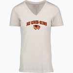 Au Gres-Sims HIGH SCHOOL WOLVERINES <span class="pdp-name-mascot">AU GRES - SIMS WOLVERINES</span> MV Sport Women's Vera Ringspun Slub V-Neck Tee Front Thumbnail