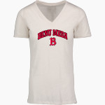 Benedictine University Mesa Redhawks <span class="pdp-name-mascot">Benedictine University Redhawks</span> MV Sport Women's Vera Ringspun Slub V-Neck Tee Front Thumbnail