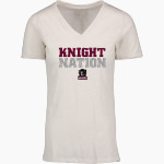 Lansingburgh Knights The Official Online Store <span class="pdp-name-mascot">Lansingburgh Knights</span> MV Sport Women's Vera Ringspun Slub V-Neck Tee Front Thumbnail