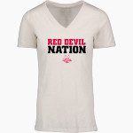CENTRAL HIGH SCHOOL RED DEVILS <span class="pdp-name-mascot">CENTRAL RED DEVILS</span> MV Sport Women's Vera Ringspun Slub V-Neck Tee Front Thumbnail