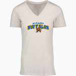 Alpaugh Buffalos <span class="pdp-name-mascot">Alpaugh Unified Buffaloes</span> MV Sport Women's Vera Ringspun Slub V-Neck Tee Front Thumbnail
