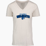 COLUMBUS COMMUNITY HIGH SCHOOL WILDCATS <span class="pdp-name-mascot">COLUMBUS WILDCATS</span> MV Sport Women's Vera Ringspun Slub V-Neck Tee Front Thumbnail
