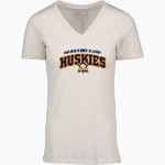 Horizon Science Academy Huskies <span class="pdp-name-mascot">Horizon Science Academy Huskies</span> MV Sport Women's Vera Ringspun Slub V-Neck Tee Front Thumbnail