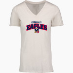 Oswalt Eagles <span class="pdp-name-mascot">Oswalt Academy Eagles</span> MV Sport Women's Vera Ringspun Slub V-Neck Tee Front Thumbnail