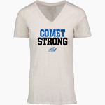 COLEMAN HIGH SCHOOL COMETS <span class="pdp-name-mascot">COLEMAN COMETS</span> MV Sport Women's Vera Ringspun Slub V-Neck Tee Front Thumbnail
