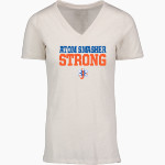 Johnson Atom Smashers <span class="pdp-name-mascot">Sol C. Johnson Atom Smashers</span> MV Sport Women's Vera Ringspun Slub V-Neck Tee Front Thumbnail