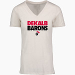 DEKALB HIGH SCHOOL BARONS MV Sport Women's Vera Ringspun Slub V-Neck Tee Front Thumbnail