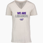 LEBANON COMMUNITY HIGH SCHOOL GREYHOUNDS <span class="pdp-name-mascot">LEBANON GREYHOUNDS</span> MV Sport Women's Vera Ringspun Slub V-Neck Tee Front Thumbnail