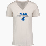 CENTENNIAL HIGH SCHOOL SPARTANS <span class="pdp-name-mascot">CENTENNIAL SPARTANS</span> MV Sport Women's Vera Ringspun Slub V-Neck Tee Front Thumbnail