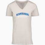 Mountainburg Dragons MV Sport Women's Vera Ringspun Slub V-Neck Tee Front Thumbnail