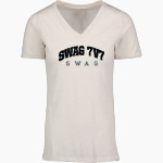 Swag 7v7 Swag <span class="pdp-name-mascot">Swag 7v7 Swag</span> MV Sport Women's Vera Ringspun Slub V-Neck Tee Front Thumbnail