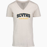Somerset County Vocational & Technical Jaguars Jaguars <span class="pdp-name-mascot">Somerset County Vocational & Technical Jaguars Jaguars</span> MV Sport Women's Vera Ringspun Slub V-Neck Tee Front Thumbnail