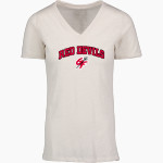 GREAT FALLS HIGH SCHOOL RED DEVILS MV Sport Women's Vera Ringspun Slub V-Neck Tee Front Thumbnail