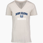 John Glenn Bobcats MV Sport Women's Vera Ringspun Slub V-Neck Tee Front Thumbnail