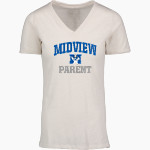 MIDVIEW MIDDIES #wearemidview <span class="pdp-name-mascot">MIDVIEW MIDDIES</span> MV Sport Women's Vera Ringspun Slub V-Neck Tee Front Thumbnail