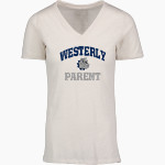 Westerly Bulldogs <span class="pdp-name-mascot">Westerly Bulldogs</span> MV Sport Women's Vera Ringspun Slub V-Neck Tee Front Thumbnail