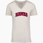 Eastern Hawks <span class="pdp-name-mascot">Eastern Hawks</span> MV Sport Women's Vera Ringspun Slub V-Neck Tee Front Thumbnail