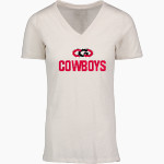 CLARION-GOLDFIELD-DOWS HIGH SCHOOL COWBOYS <span class="pdp-name-mascot">CLARION - GOLDFIELD COWBOYS</span> MV Sport Women's Vera Ringspun Slub V-Neck Tee Front Thumbnail