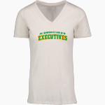 Jane Addams Business Career Center Executives <span class="pdp-name-mascot">Jane Addams Business Career Center Executives</span> MV Sport Women's Vera Ringspun Slub V-Neck Tee Front Thumbnail