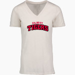 GILBERT HIGH SCHOOL TIGERS MV Sport Women's Vera Ringspun Slub V-Neck Tee Front Thumbnail