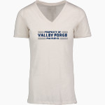 Valley Forge Patriots <span class="pdp-name-mascot">Valley Forge Patriots</span> MV Sport Women's Vera Ringspun Slub V-Neck Tee Front Thumbnail