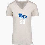 NOTRE DAME HIGH SCHOOL IRISH <span class="pdp-name-mascot">NOTRE DAME IRISH</span> MV Sport Women's Vera Ringspun Slub V-Neck Tee Front Thumbnail