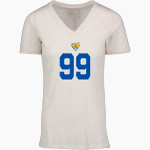 Fort Valley Wildcats <span class="pdp-name-mascot">Fort Valley Wildcats</span> MV Sport Women's Vera Ringspun Slub V-Neck Tee Front Thumbnail
