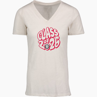 MV Sport Women's Vera Ringspun Slub V-Neck Tee