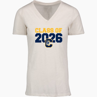 MV Sport Women's Vera Ringspun Slub V-Neck Tee