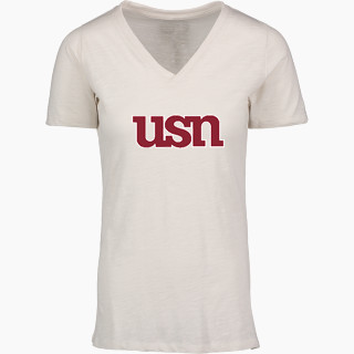 MV Sport Women's Vera Ringspun Slub V-Neck Tee