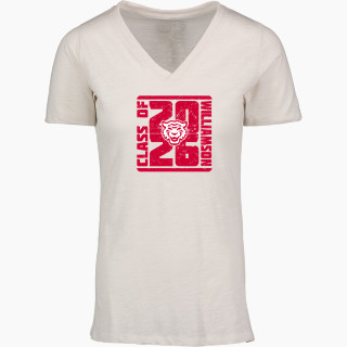 MV Sport Women's Vera Ringspun Slub V-Neck Tee