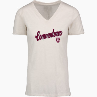 MV Sport Women's Vera Ringspun Slub V-Neck Tee