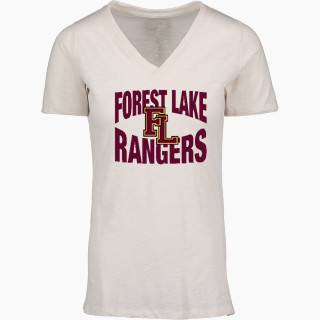 MV Sport Women's Vera Ringspun Slub V-Neck Tee