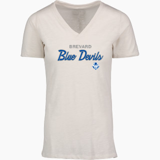 MV Sport Women's Vera Ringspun Slub V-Neck Tee