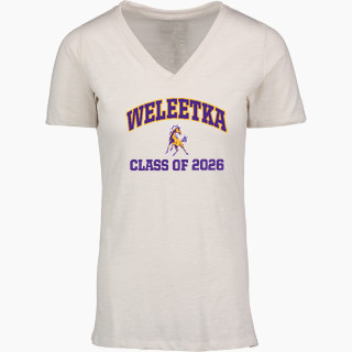 MV Sport Women's Vera Ringspun Slub V-Neck Tee