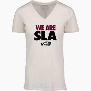 MV Sport Women's Vera Ringspun Slub V-Neck Tee