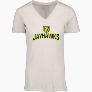 MV Sport Women's Vera Ringspun Slub V-Neck Tee